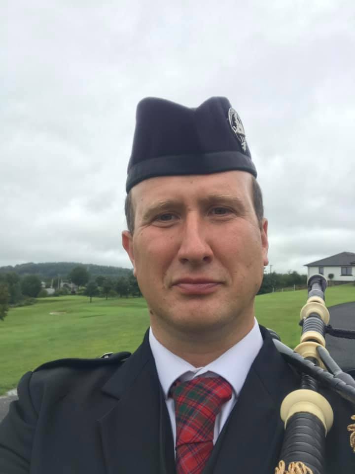 Scottish Wedding Bagpipes at Brampton, near Carlisle